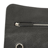 Chanel Maxi "Souplissimo" Small Flap Bag Black Grained Calfskin Silver Hardware - Thumbnail View 8