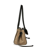 Chanel Small "Urban Essential" East West Shopping Tote Black Grained Calfskin and Beige Suede Gold Hardware - Thumbnail View 3