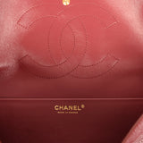 Chanel Maxi "Souplissimo" Small Flap Bag Burgundy Grained Calfskin Gold Hardware - Thumbnail View 11