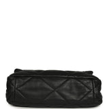 Pre-owned Chanel Large 19 Flap Bag Black Shiny Lambskin Mixed Metal Hardware - Thumbnail View 6