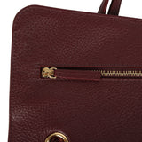 Chanel Maxi "Souplissimo" Small Flap Bag Burgundy Grained Calfskin Gold Hardware - Thumbnail View 8