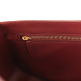 Chanel Maxi "Souplissimo" Small Flap Bag Burgundy Grained Calfskin Gold Hardware - Thumbnail View 9