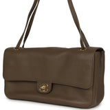Chanel Maxi "Souplissimo" Small Flap Bag Brown Grained Calfskin Gold Hardware - Thumbnail View 5