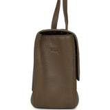 Chanel Maxi "Souplissimo" Small Flap Bag Brown Grained Calfskin Gold Hardware - Thumbnail View 3