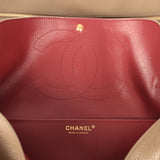 Chanel Maxi "Souplissimo" Small Flap Bag Brown Grained Calfskin Gold Hardware - Thumbnail View 11