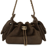 Chanel Mini 25 Hobo Bag Dark Khaki Pony Hair Gold Hardware - Thumbnail View 1
