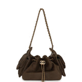 Chanel Mini 25 Hobo Bag Dark Khaki Pony Hair Gold Hardware - Thumbnail View 7