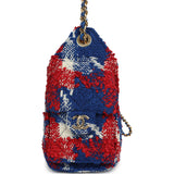Chanel Mini 25 Hobo Bag Red, Blue, White Tweed Gold Hardware - Thumbnail View 3
