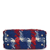 Chanel Mini 25 Hobo Bag Red, Blue, White Tweed Gold Hardware - Thumbnail View 6