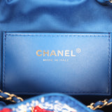 Chanel Mini 25 Hobo Bag Red, Blue, White Tweed Gold Hardware - Thumbnail View 9