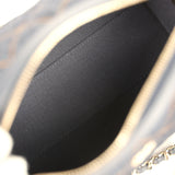 Chanel Mini Timeless Classic Barrel Bag with Chain Dark Blue Denim Light Gold Hardware - Thumbnail View 8