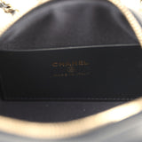 Chanel Mini Timeless Classic Barrel Bag with Chain Dark Blue Denim Light Gold Hardware - Thumbnail View 9