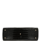 Chanel Large Cerf Shopping Bag Black Croc Embossed Calfskin Gold Hardware - Thumbnail View 6