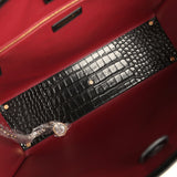 Chanel Large Cerf Shopping Bag Black Croc Embossed Calfskin Gold Hardware - Thumbnail View 7