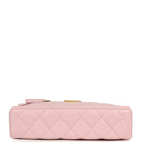 Chanel Top Handle Long Vanity Case with Chain Light Pink Shiny Caviar Brushed Gold Hardware - Thumbnail View 6