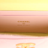 Chanel Top Handle Long Vanity Case with Chain Light Pink Shiny Caviar Brushed Gold Hardware - Thumbnail View 9