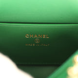 Chanel Mini Timeless Classic Barrel Bag with Chain Green Croc Embossed Calfskin Gold Hardware - Thumbnail View 9