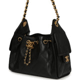 Pre-owned Chanel Mini 25 Hobo Bag Black Caviar Antique Gold Hardware - Thumbnail View 5