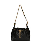 Pre-owned Chanel Mini 25 Hobo Bag Black Caviar Antique Gold Hardware - Thumbnail View 7