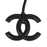 Chanel CC Logo Bag Charm Black Lambskin Gold Hardware - Thumbnail View 2
