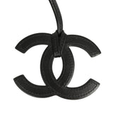 Chanel CC Logo Bag Charm Black Lambskin Gold Hardware - Thumbnail View 3