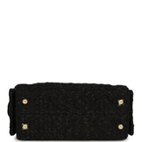 Chanel Mini 25 Hobo Bag Black Tweed Bouclé Gold Hardware - Thumbnail View 6