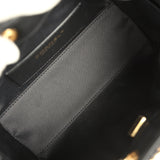 Chanel Mini 25 Hobo Bag Black Tweed Bouclé Gold Hardware - Thumbnail View 8