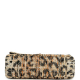 Chanel Maxi Leopard Print "Souplissimo" Small Flap Bag Brown, Black, White Tweed, Mixed Fibers Gold Hardware - Thumbnail View 6