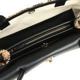 Chanel Small Leopard Print "Urban Essential" East West Shopping Tote Black Calfskin, Brown, Black, White Tweed, Mixed Fibers Gold Hardware - Thumbnail View 7