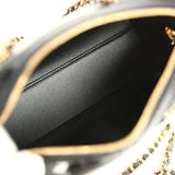 Chanel Mini Timeless Classic Barrel Bag with Chain Black Croc Embossed Calfskin Gold Hardware - Thumbnail View 9