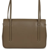 Chanel Small Preppy Coco Flap Bag Dark Khaki Shiny Caviar Brushed Gold Hardware - Thumbnail View 4