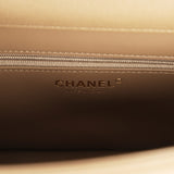 Chanel Small Preppy Coco Flap Bag Dark Khaki Shiny Caviar Brushed Gold Hardware - Thumbnail View 9