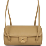 Chanel Preppy Coco Bowling Bag Dark Beige Shiny Caviar Brushed Gold Hardware - Thumbnail View 1