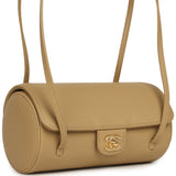 Chanel Preppy Coco Bowling Bag Dark Beige Shiny Caviar Brushed Gold Hardware - Thumbnail View 2