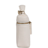 Chanel "Supple" Top Handle Long Vanity Case with Chain White Grained Calfskin Gold Hardware - Thumbnail View 3