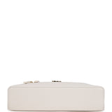 Chanel "Supple" Top Handle Long Vanity Case with Chain White Grained Calfskin Gold Hardware - Thumbnail View 6