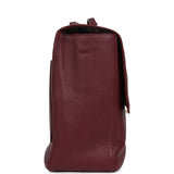 Chanel Maxi "Souplissimo" Large Flap Bag Dark Burgundy Grained Calfskin Gold Hardware - Thumbnail View 4