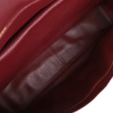 Chanel Maxi "Souplissimo" Large Flap Bag Dark Burgundy Grained Calfskin Gold Hardware - Thumbnail View 8