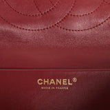 Chanel Maxi "Souplissimo" Large Flap Bag Dark Burgundy Grained Calfskin Gold Hardware - Thumbnail View 9