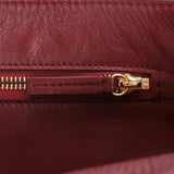 Chanel Maxi "Souplissimo" Large Flap Bag Dark Burgundy Grained Calfskin Gold Hardware - Thumbnail View 10