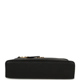 Chanel "Supple" Top Handle Long Vanity Case with Chain Black Grained Calfskin Gold Hardware - Thumbnail View 6