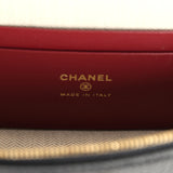 Chanel "Supple" Top Handle Long Vanity Case with Chain Black Grained Calfskin Gold Hardware - Thumbnail View 10