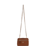 Chanel "Supple" Top Handle Long Vanity Case with Chain Camel Grained Calfskin Gold Hardware - Thumbnail View 7