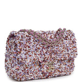 Chanel Mini Rectangular Flap Bag Light Purple, Pink, White, Multi Sequin Light Gold Hardware - Thumbnail View 2