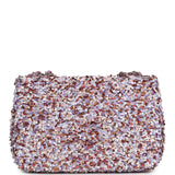 Chanel Mini Rectangular Flap Bag Light Purple, Pink, White, Multi Sequin Light Gold Hardware - Thumbnail View 4