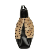 Chanel Mini "Cheetah Print" 31 Shopper Beige Calf Hair, Black Shiny Lambskin Gold Hardware - Thumbnail View 3