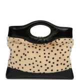 Chanel Mini "Cheetah Print" 31 Shopper Beige Calf Hair, Black Shiny Lambskin Gold Hardware - Thumbnail View 4