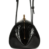 Chanel Clutch Bag with Leather Straps Black Croc Embossed Calfskin Gold Hardware - Thumbnail View 3