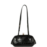 Chanel Clutch Bag with Leather Straps Black Croc Embossed Calfskin Gold Hardware - Thumbnail View 7