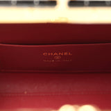 Chanel Clutch Bag with Leather Straps Black Croc Embossed Calfskin Gold Hardware - Thumbnail View 10